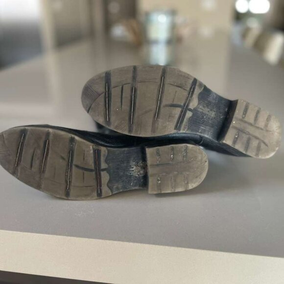 Bed Stu black leather mid-calf moto boots - Picture 6 of 7